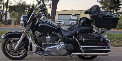 Calsci  Tinted Shorty 11.5" Windshield for Harley Road King, Free Wheeler - Moto Life Products