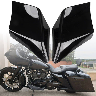 Gloss Black Stretched Side Covers For Harley 96-13 Touring Electra Street Glide - Moto Life Products