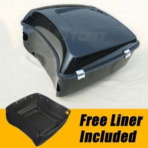 Black Tour Trunk Fit For Harley Touring Tour Pak Road Electra Glide 2014-2022 21 - Moto Life Products