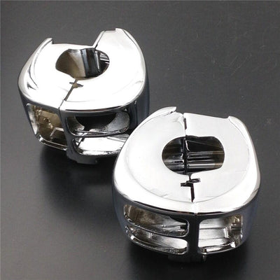 Chrome Switch Housing Cover for Harly Sportster Dyna Softail V-Rod 2002-2010 - Moto Life Products