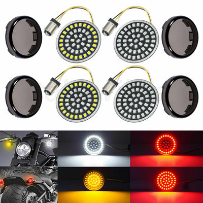 4pcs 1157 LED Turn Signal Running Light Bulb Fit for Harley Dyna Softail Touring - Moto Life Products