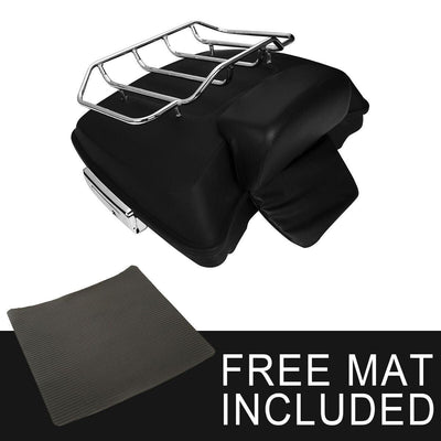 5.5" Razor Tour Pack Trunk Backrest Rack Set Fit For Harley Road Glide 2014-2022 - Moto Life Products