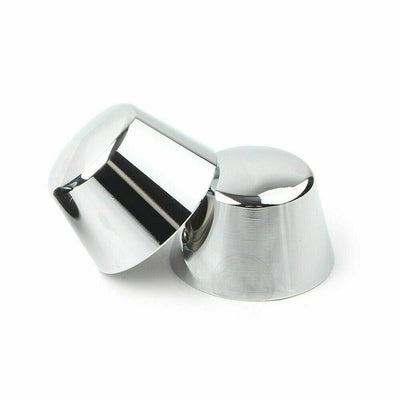 Chrome Front Axle Cap Nut Covers For Harley Touring Road King Glide Dyna Softail - Moto Life Products