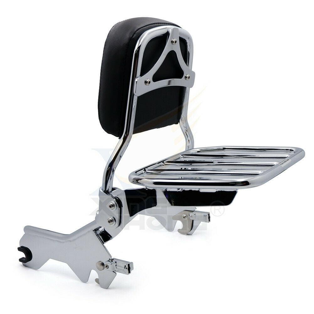 Holdfast Sport Luggage Rack Sissy Bar Upright Chrome For 18-later FLDE FLHC FLHC - Moto Life Products