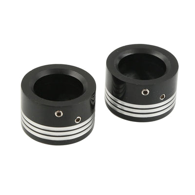Black Front Axle Nut Cover Bolt Fit For Harley Heritage Softail Classic FLSTC - Moto Life Products