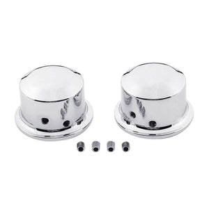 CNC Chrome Front Axle Nut Covers Bolt Set Fit For Harley Touring Trike 08-later - Moto Life Products