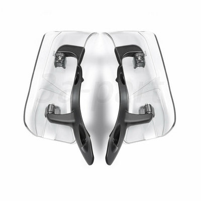 Clear Adjustable Wing Windshield Air Deflector Fit for Harley Road Glide 2015-up - Moto Life Products