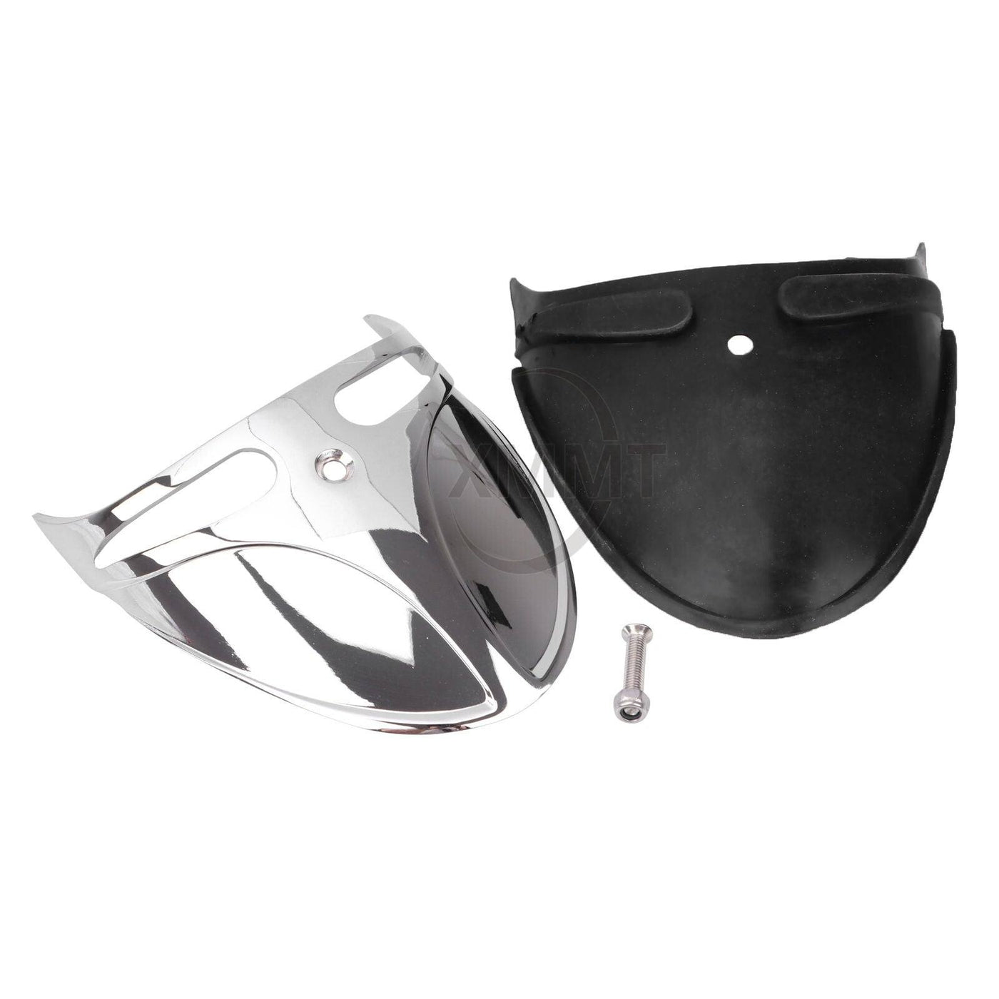 Fender Extension Mud Flap Trim Narrow For Harley Sportster 883 Dyna FXST Chrome - Moto Life Products