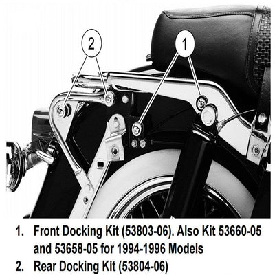 Front Docking Hardware Kit For Harley HD Touring Road Street Electra Glide 97-08 - Moto Life Products