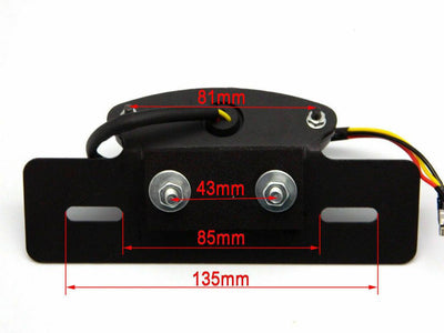 Motorcycle Led Brake Tail Light Turn Signal License Plate Mount For Cafe Racer H - Moto Life Products