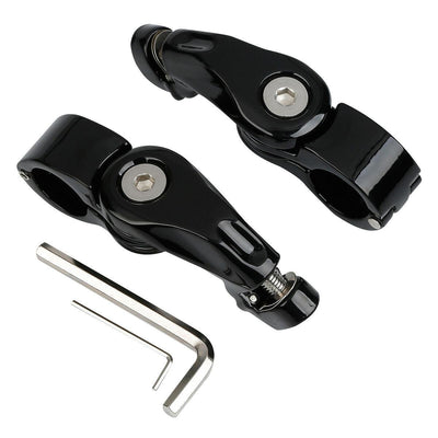 1.25" Adjustable Highway Short Angled Foot Peg Mount Kit Fit For Harley Touring - Moto Life Products