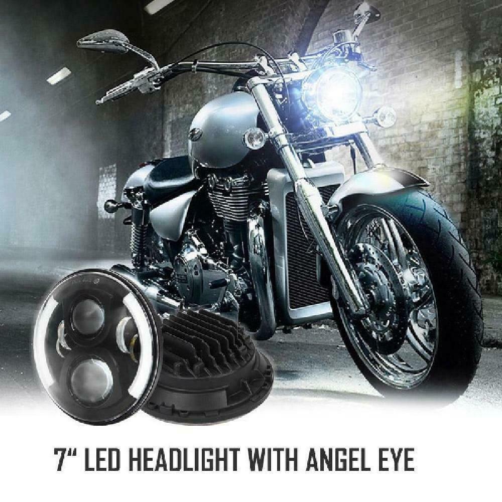 RIDROID 7 Inch Motorcycle LED Headlight Projector With DRL & Turn Signal – Universal For Harley Honda Yamaha Indian