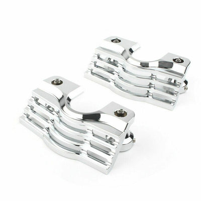 Chrome Finned Spark Slotted Plug-Head Cover For Harley 99-14 Electra Glide FLHR - Moto Life Products