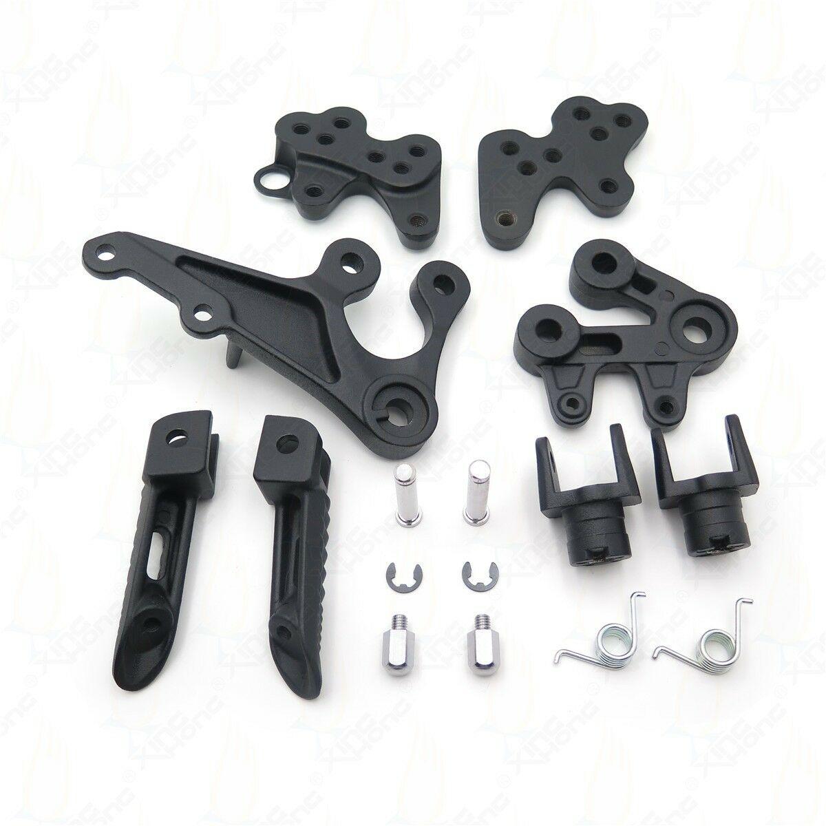 For Suzuki GSXR1000 05-14 2005-2014 Black Front Rider Foot Pegs Bracket - Moto Life Products