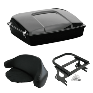 Razor Pack Trunk + Backrest Rack Fit For Harley Road King Electra Glide 97-08 06 - Moto Life Products