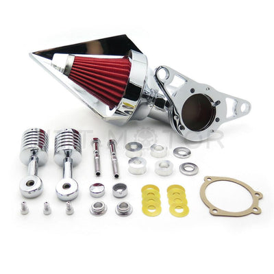 Chrome Air Cleaner Filter For Harley Softail Fat Boy Dyna Street Bob Wide Glide - Moto Life Products
