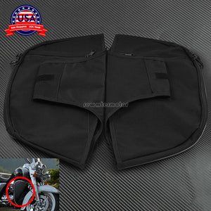 1 Pair Soft Lowers Chaps Leg Warmer Bag Fit For Harley Touring Street Road Glide - Moto Life Products
