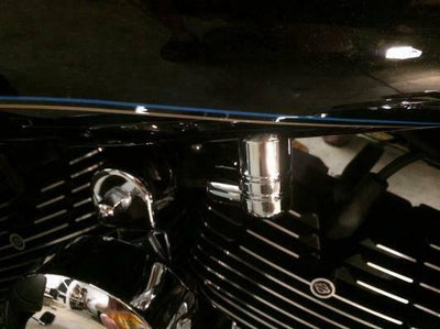 🔥 For Harley Heritage EFI FLSTCI  CHROME FUEL LINE Fitting COVER - Moto Life Products