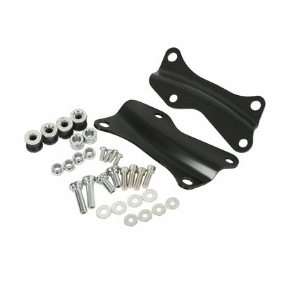 Black Detachable Two-Up Luggage Rack mount Docking For 2014-UP Harley Touring - Moto Life Products