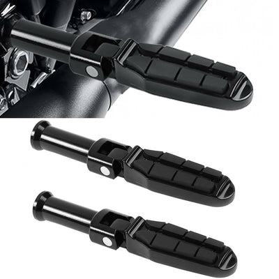 Black Rear Passenger Foot Pegs Mount Fit For Harley Heritage Softail 2018-2022 - Moto Life Products