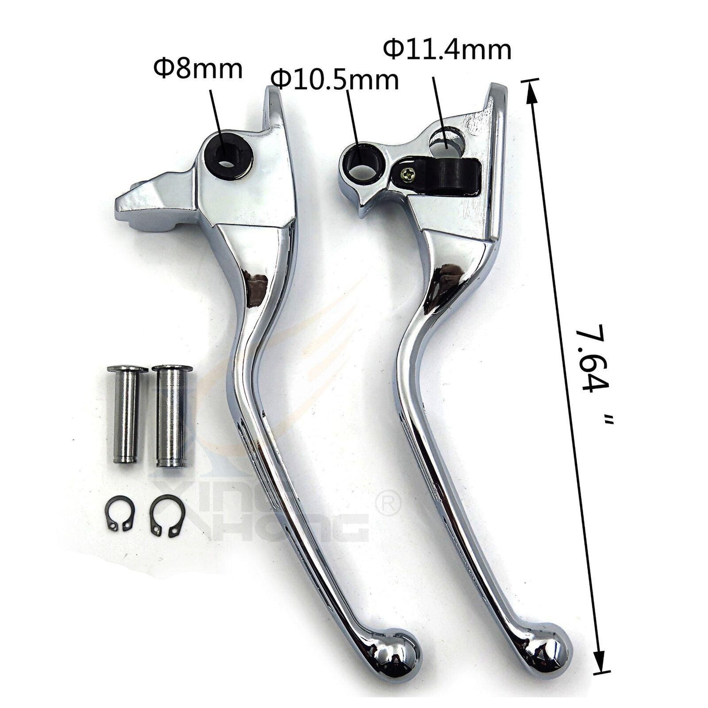 Chromed Brake Clutch Hand Levers For Harley 2008-2013 Touring and Trike - Moto Life Products