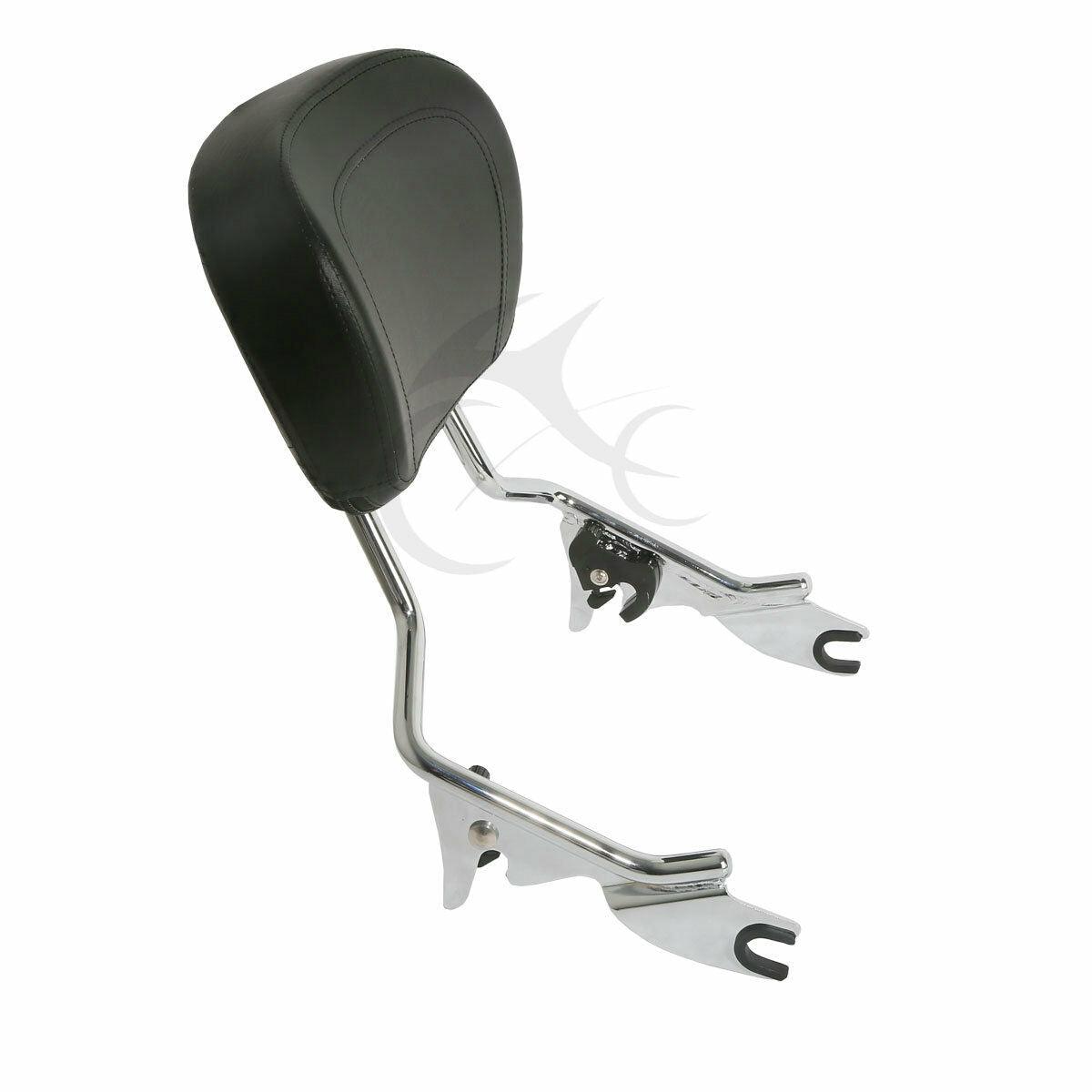 Backrest Sissy Bar & Stealth Luggage Rack Fit For Harley Touring Road King 09-22 - Moto Life Products