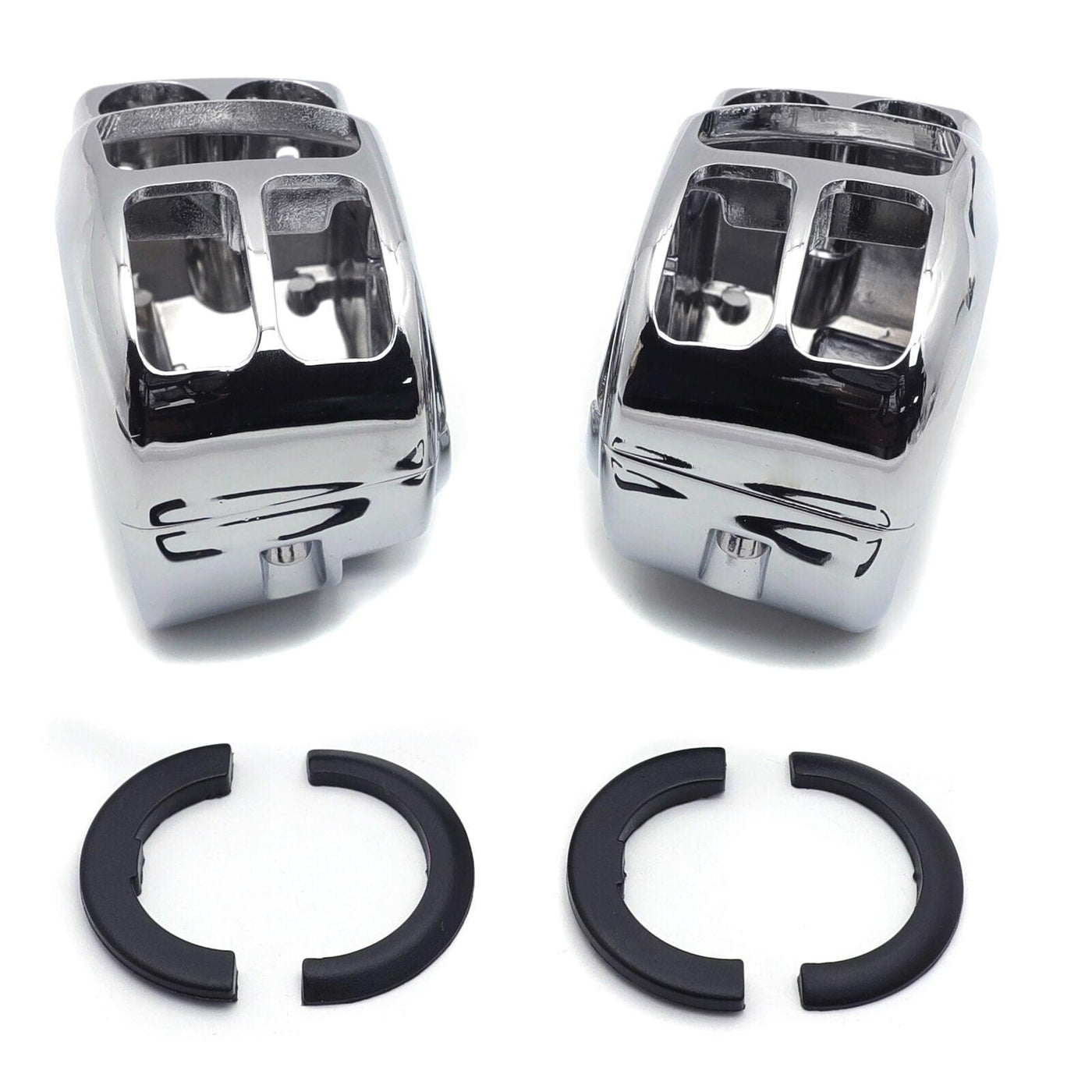 Chrome Switch Housing Cover Kit For Harley 14-16 Touring Trike Street Glide - Moto Life Products