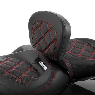 Driver Rider Backrest Pad Fit For Harley Electra Street Road Glide 2009-2022 US - Moto Life Products