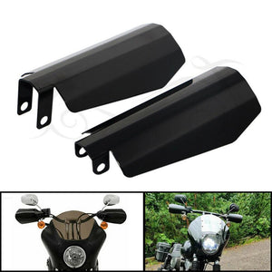 Motorcycle Gloss Black Coffin Cut Hand Guard For Harley Electra Glide Road King - Moto Life Products