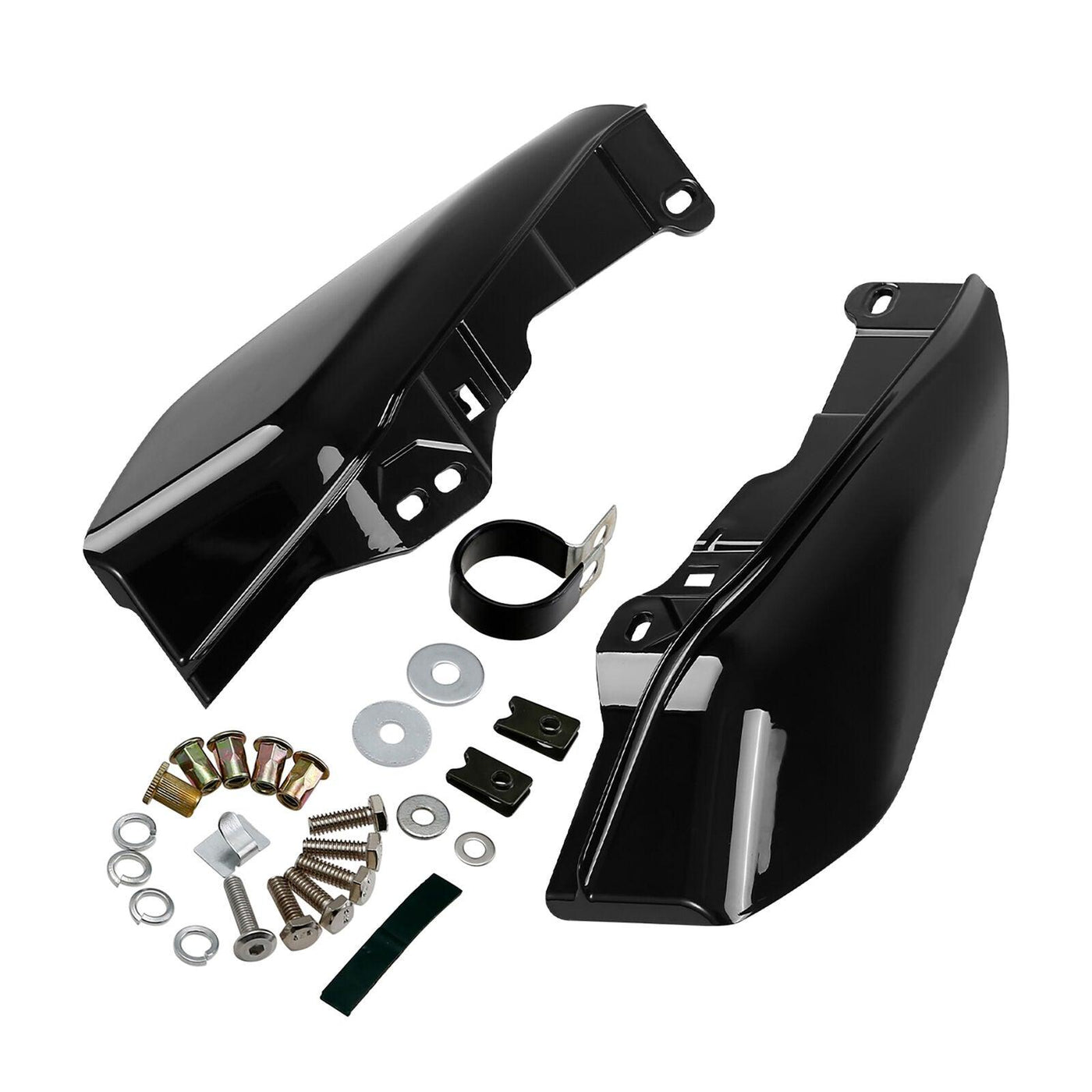 Black Mid Frame Air Deflectors Fit For Harley Electra Street Road Glide 17-21 US - Moto Life Products