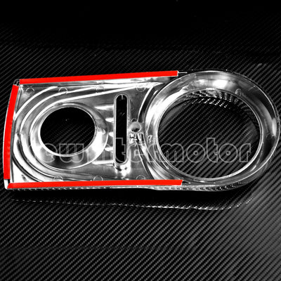 Chrome Dash Panel Insert Cover Fit For Harley Softail Dyna FXDWG FXSTC 1993-2015 - Moto Life Products