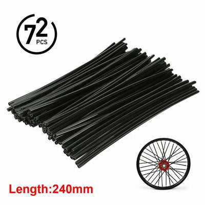 72Pcs Motorcycle Dirt Bike Spoke Skins Covers Wraps Wheel Rim Guard Protector US - Moto Life Products