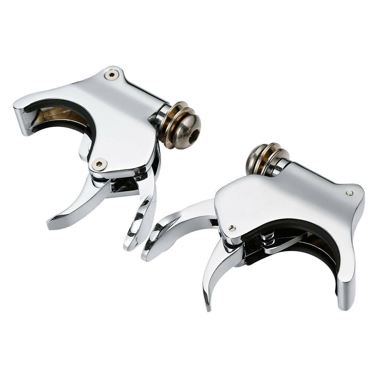 41mm Windshield Clamps Fit For Harley Dyna Wide Glide 93-05 Softail 88-13 Chrome - Moto Life Products