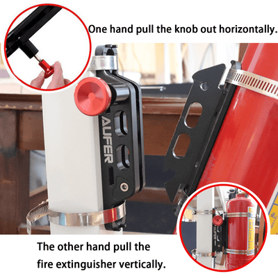 Fire Extinguisher Car Mount Holder Bracket Adjustable Compatible with Jeep UTV - Moto Life Products