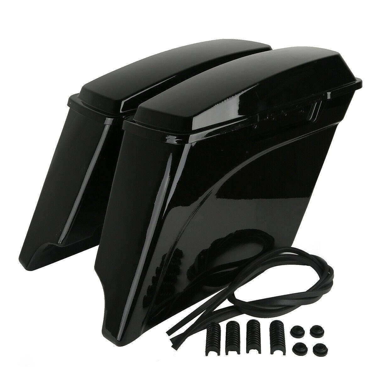 FOR Harley  Electra Road Touring 1993-2013 5" Stretched Extended Hard Saddle Bag - Moto Life Products