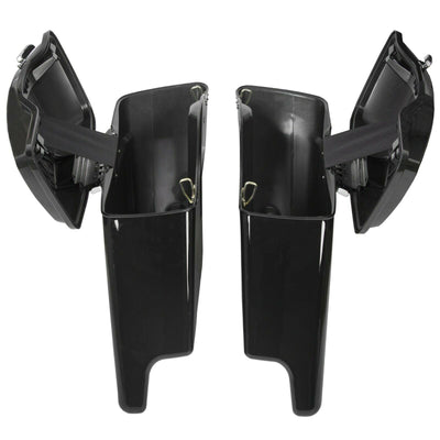 5" Stretched Extended Hard Saddle Bags For 1993-2013 Harley Touring Road King - Moto Life Products