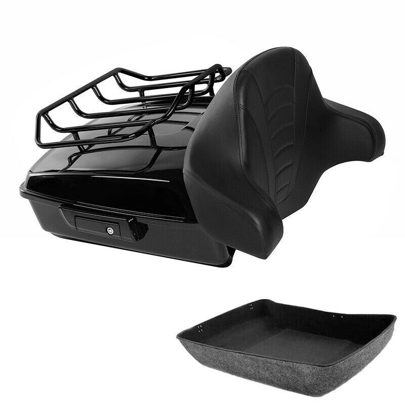 Chopped Trunk Backrest Top Rack Fit For Harley Tour-Pak CVO Street Glide 2014-22 - Moto Life Products