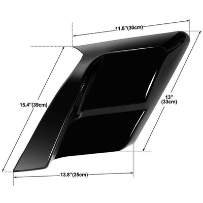 Vivid Black Stretched Side Cover Panel Fit For Harley Street Road Glide 14-22 18 - Moto Life Products