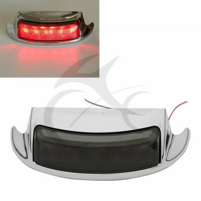 Chrome Rear Fender Tip Brake Light Fit For Harley Touring Electra Glide 09-2016 - Moto Life Products