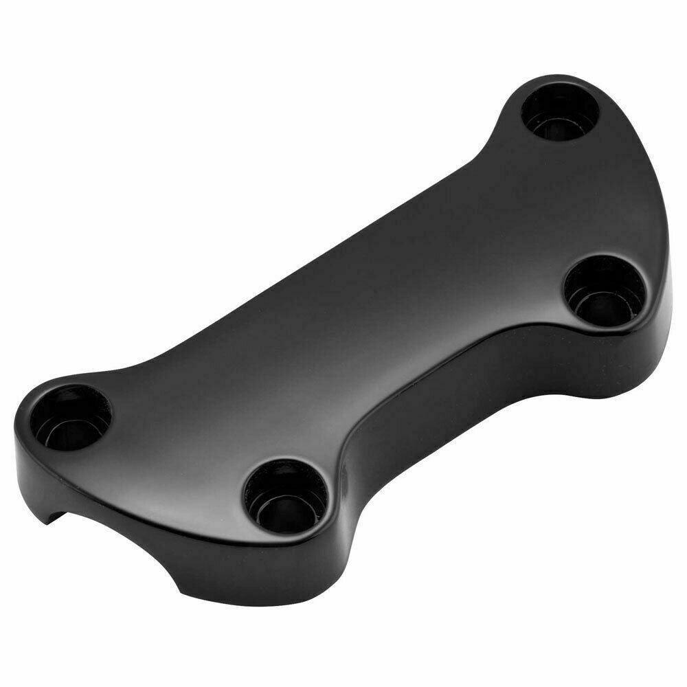 Black Smooth 1" Handlebar Riser Top Clamp Cover For Harley Sportster XL883 1200 - Moto Life Products