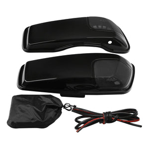 Saddlebag Lids Speaker Cutouts For Harley Touring FLT FLH FLHTCU 2014-2022 2019 - Moto Life Products