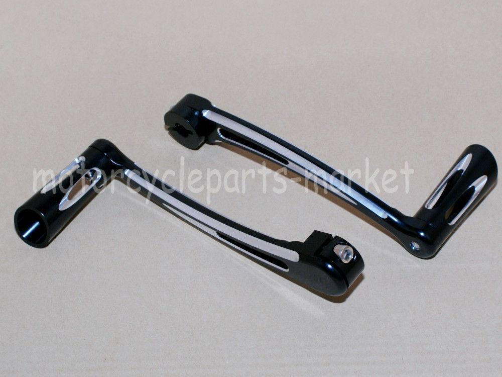 USA CNC Cut Heel Toe Shift Lever W/ Shifter Pegs For 1997-2021 Harley Touring - Moto Life Products