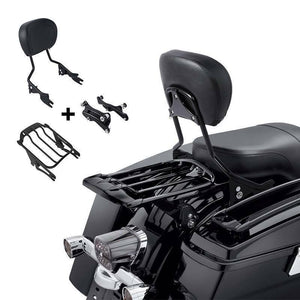Sissy Bar Backrest Air Wing Luggage Rack Docking Fit For Harley Touring 2014+ - Moto Life Products