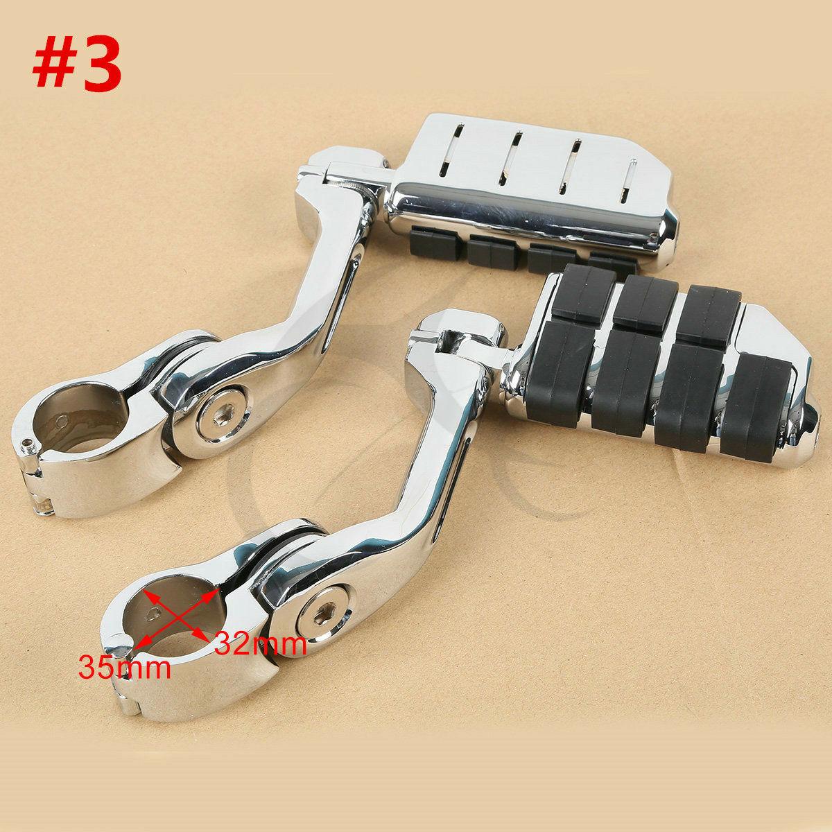 1 1/4" Engine Guard Mounts Clamps Highway Foot Pegs Footrest Fit For Harley US - Moto Life Products
