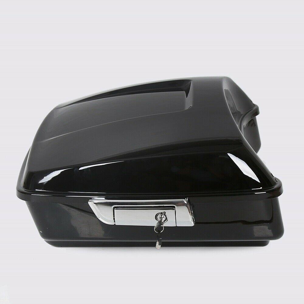 Chopped Tour Pak Pack Trunk +Pad w/ Two-Up Rack For 14-21 Harley Road Glide - Moto Life Products