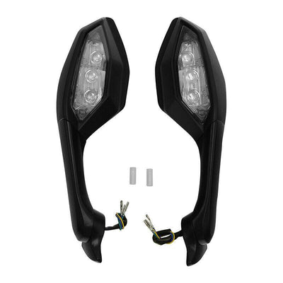 Rear View Mirrors LED Turn Signal Fit For Yamaha YZF R1 2015-2020 19 YZF R6 2017 - Moto Life Products