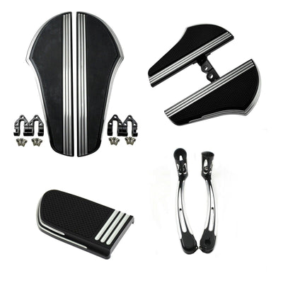 Defiance Driver Passenger Floorboards Brake Cover Shifter Lever Fit For Harley - Moto Life Products