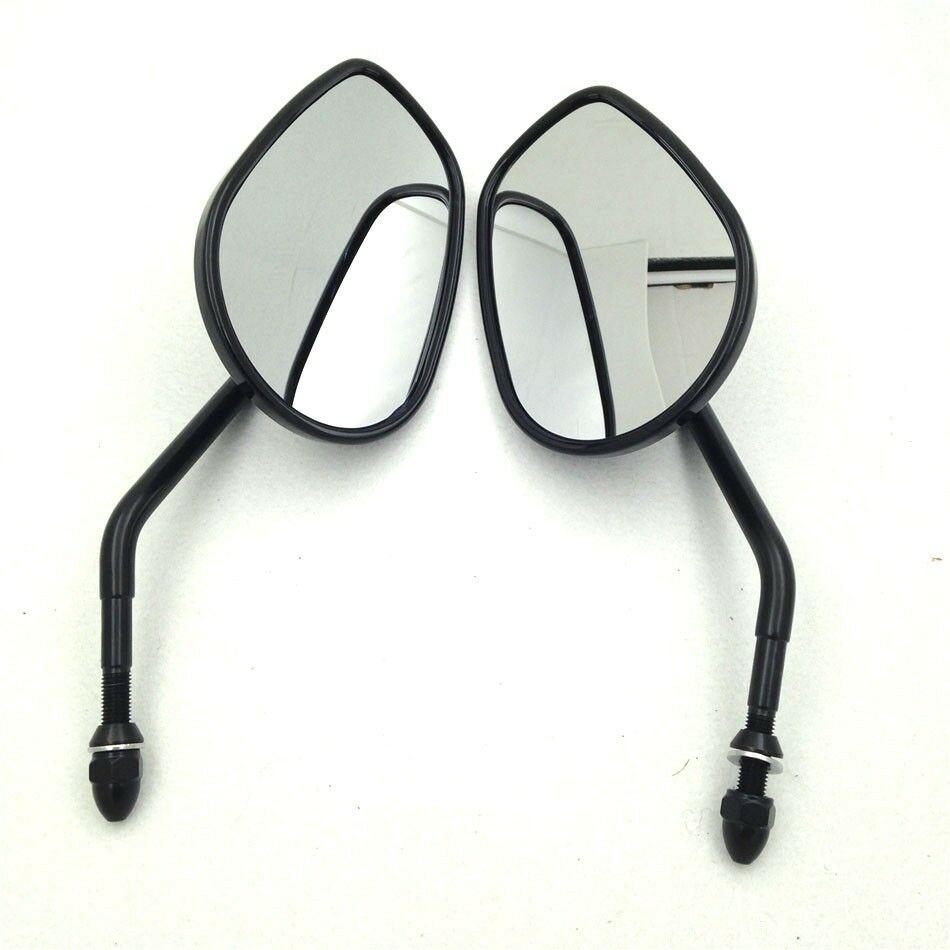 Black Mirrors For Fits 1982-Later Harley Davidson Models (excepte VRSCF,and XL) - Moto Life Products