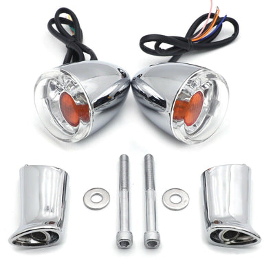 Clear Rear LED Running Brake Turn Signal Indicator Light For Harley XL 883 1200 - Moto Life Products