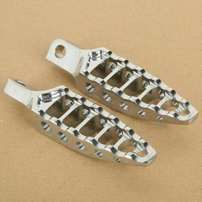 Chrome Footpegs Foot Pegs Fit For Harley Touring Street Electra Glide Softail - Moto Life Products